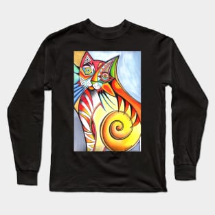 Abstract cat Long Sleeve T-Shirt